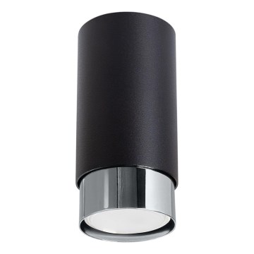 Strahler NERO 1xGU10/10W/230V 12,5 cm schwarz/glänzendes Chrom
