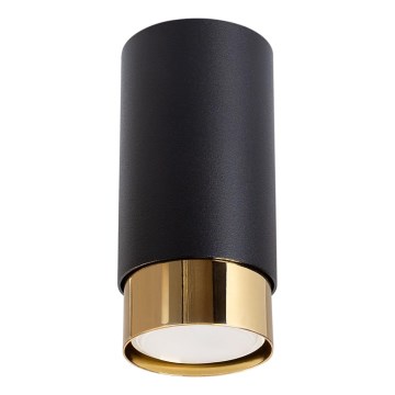 Strahler NERO 1xGU10/10W/230V 12,5 cm schwarz/golden
