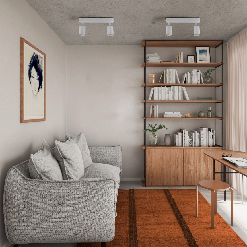 Strahler NEX 2xGU10/10W/230V weiß