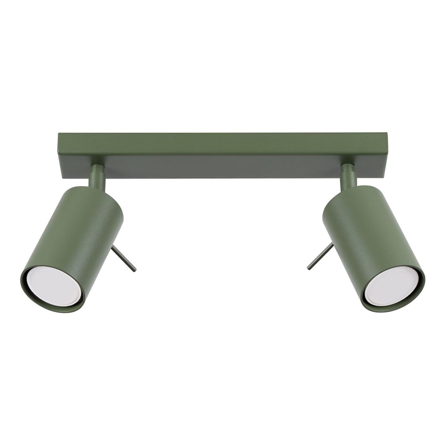 Strahler RING 2xGU10/10W/230V grün