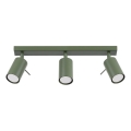 Strahler RING 3xGU10/10W/230V grün