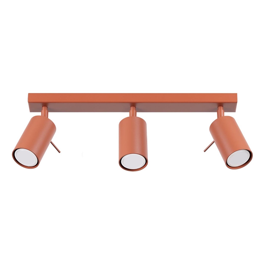 Strahler RING 3xGU10/10W/230V rot