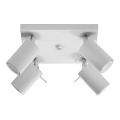 Strahler RING 4 4xGU10/10W/230V weiß