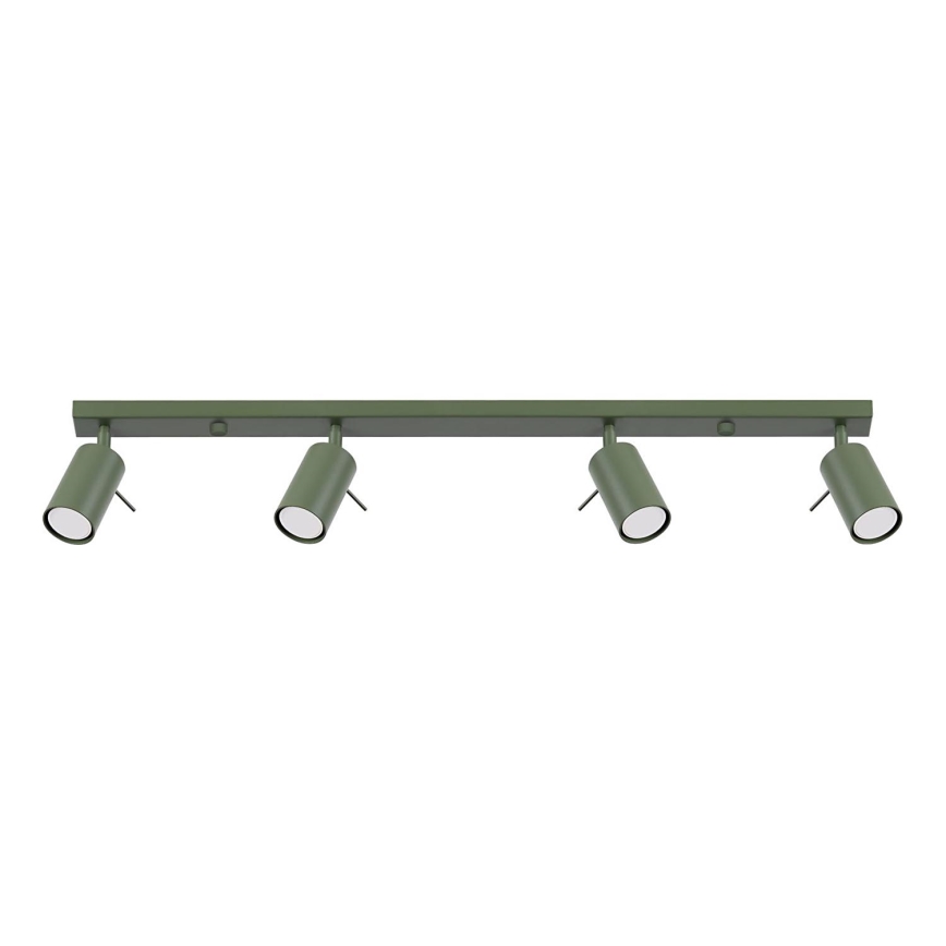Strahler RING 4xGU10/10W/230V grün