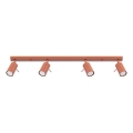 Strahler RING 4xGU10/10W/230V rot