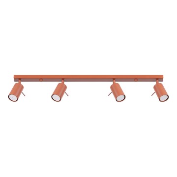 Strahler RING 4xGU10/10W/230V rot