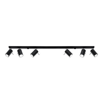 Strahler RING 6L 6xGU10/10W/230V schwarz
