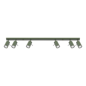 Strahler RING 6xGU10/10W/230V grün