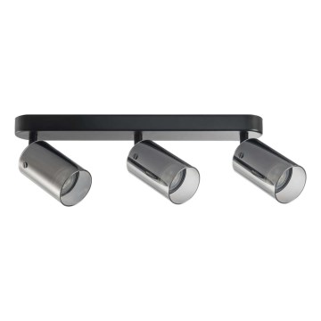 Strahler SMOKY 3xGU10/10W/230V schwarz