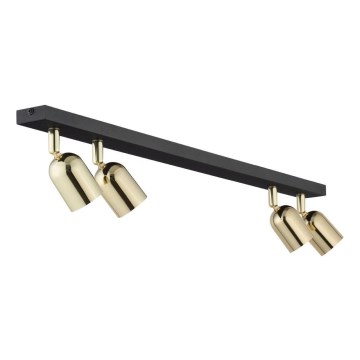 Strahler TOP 4xGU10/10W/230V schwarz/golden