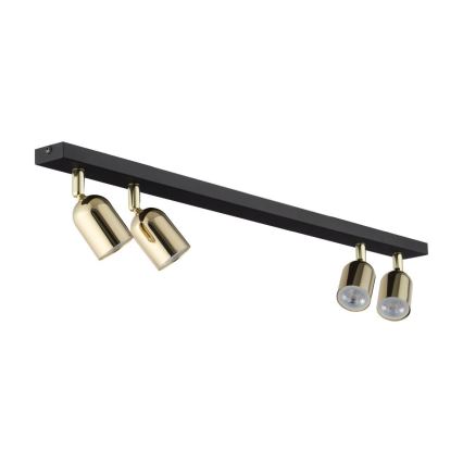 Strahler TOP 4xGU10/10W/230V schwarz/golden
