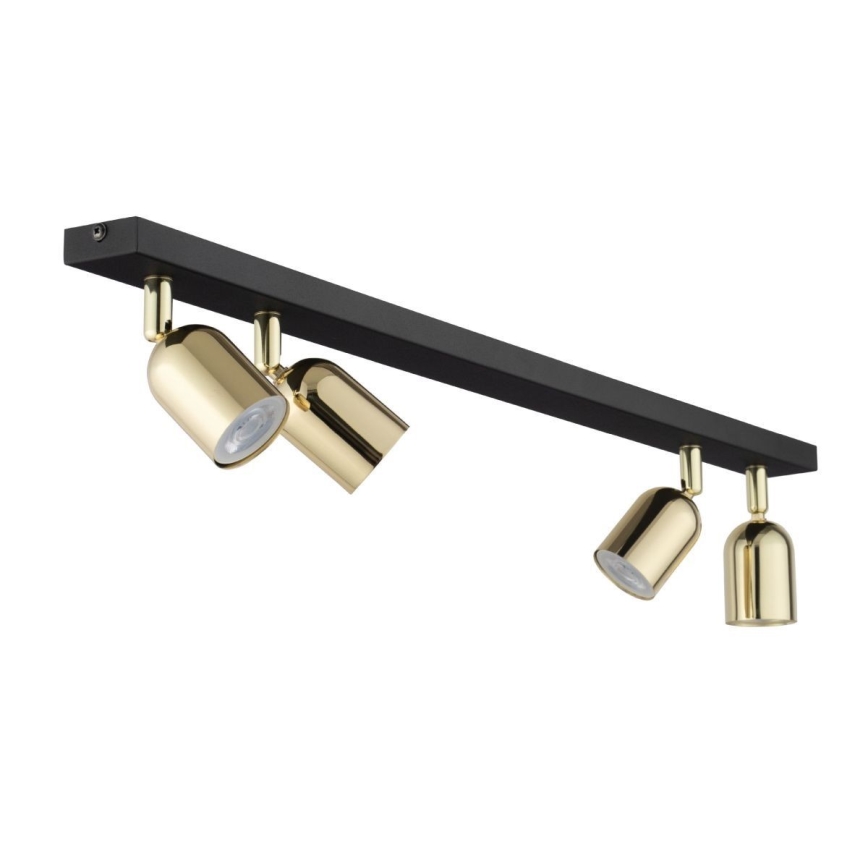 Strahler TOP 4xGU10/10W/230V schwarz/golden