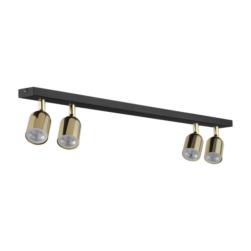Strahler TOP 4xGU10/10W/230V schwarz/golden