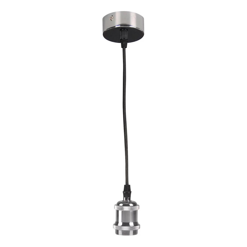 Stromkabel 1xE27/20W/230V glänzendes Chrom