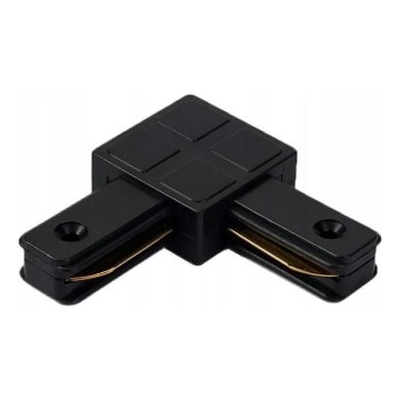 Stromschienenadapter für Leuchten, einphasig (Typ L), schwarz