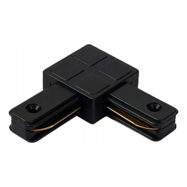 Stromschienenadapter für Leuchten, einphasig (Typ L), schwarz