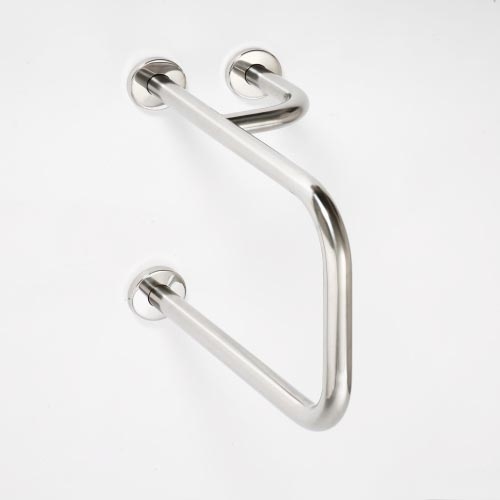 Stützgriff 23,5x38 cm Edelstahl/silber