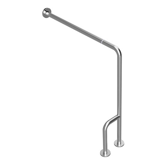 Stützgriff 23x86,6 cm Edelstahl/silber