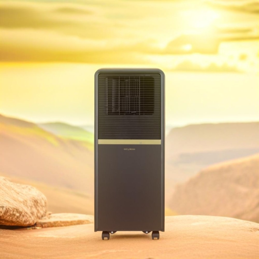 Stylies - Mobile Klimaanlage POLARIX 1000W/230V 9000 BTU schwarz + Fernbedienung