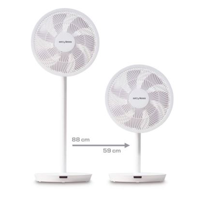 Stylies - Standventilator 2-in-1 ANTILA 25W/230V 88 cm weiß + Fernbedienung
