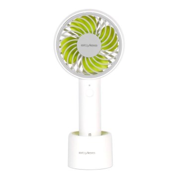 Stylies - Wiederaufladbarer Handventilator LACERTA 4W/5V 2500 mAh weiß