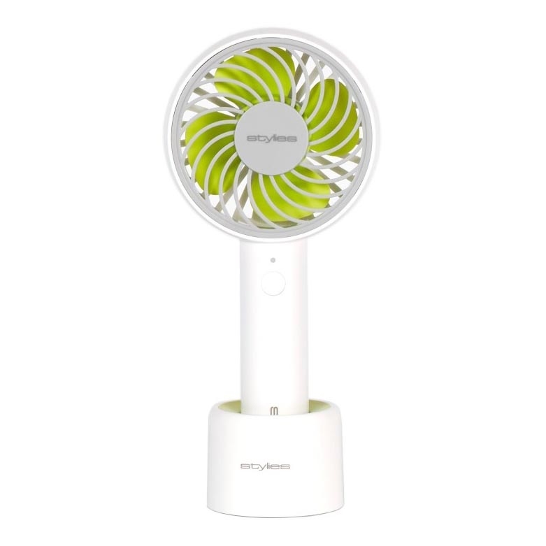 Stylies - Wiederaufladbarer Handventilator LACERTA 4W/5V 2500 mAh weiß