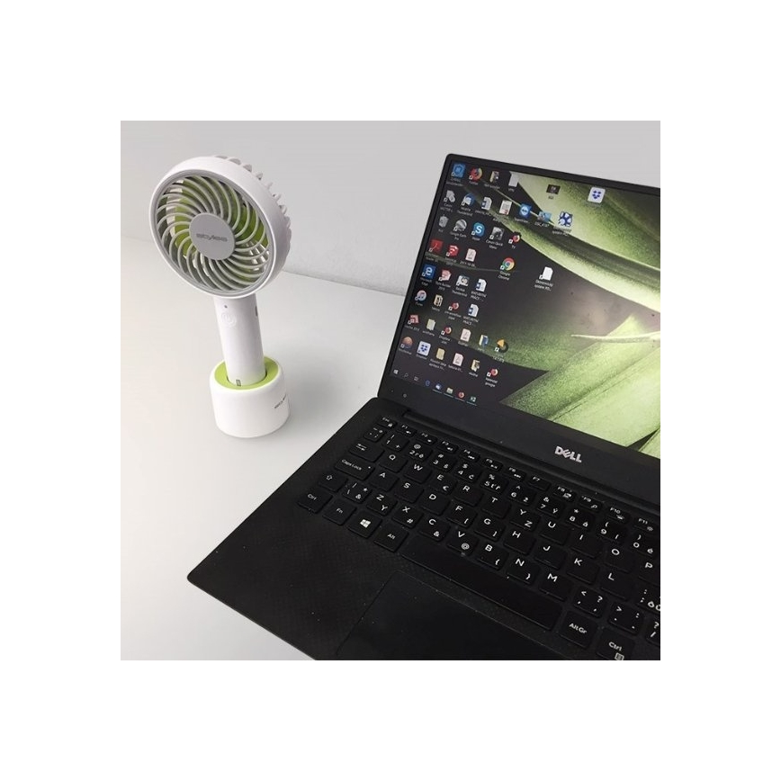 Stylies - Wiederaufladbarer Handventilator LACERTA 4W/5V 2500 mAh weiß