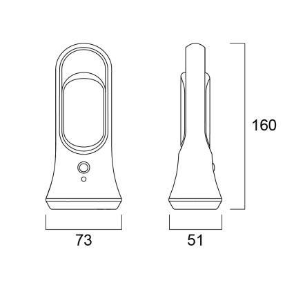 Sylvania - LED-Tischleuchte mit Dämmerungssensor SENSE LED/0,8W/6V