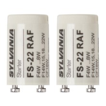 Sylvania - SET 2x Starter für Leuchtstoffröhren 4-22W