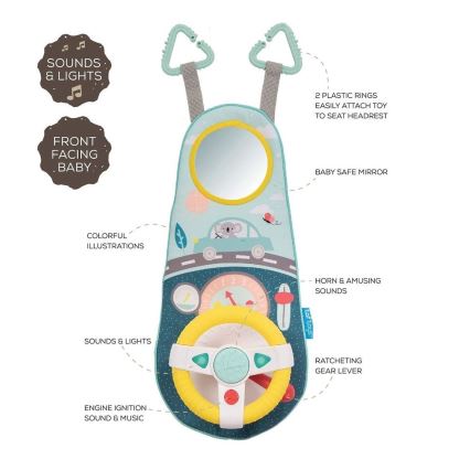 Taf Toys - Koala Auto-Lenkrad-Spielzeug 2xAA
