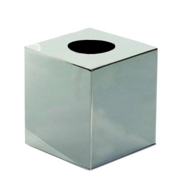 Taschentuchspender 12x13 cm silber