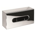Taschentuchspender 25x13 cm Edelstahl/silber