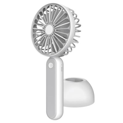 Taschenventilator 1200 mm/3,7V USB grau/weiß
