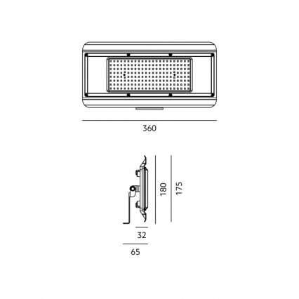 Technische LED-Leuchte 4-in-1 MULTILUXO LED/150W/230V 4000K IP65 36 cm