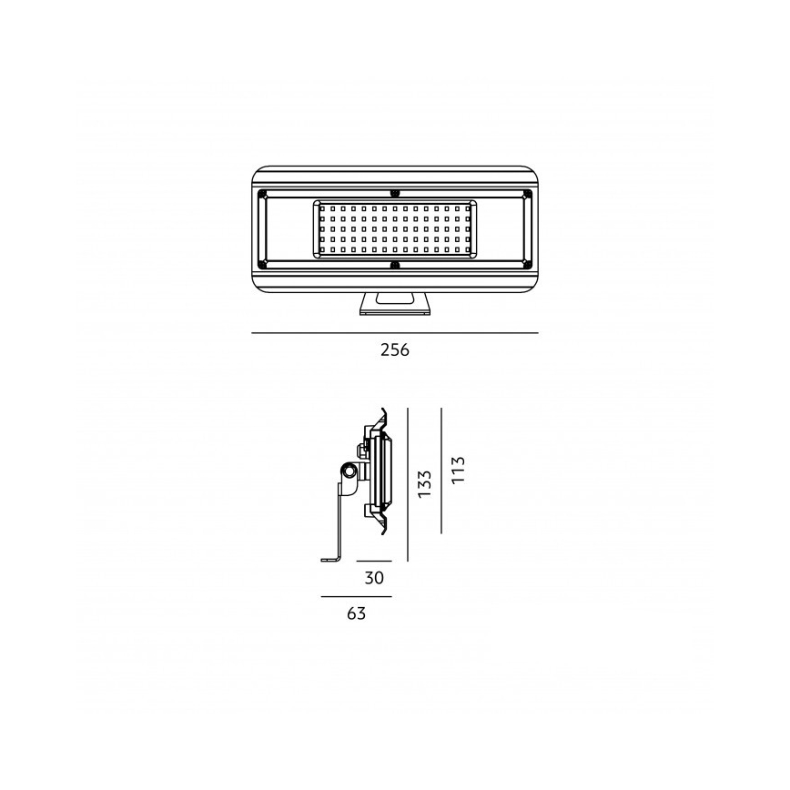 Technische LED-Leuchte 4-in-1 MULTILUXO LED/50W/230V 4000K IP65 25,6 cm