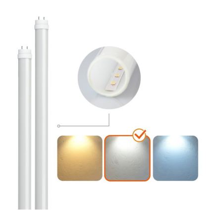 Technische LED-Leuchtstoffarmatur T8, 2x G13, 18W, 230V, 4000K, IP65, 127 cm