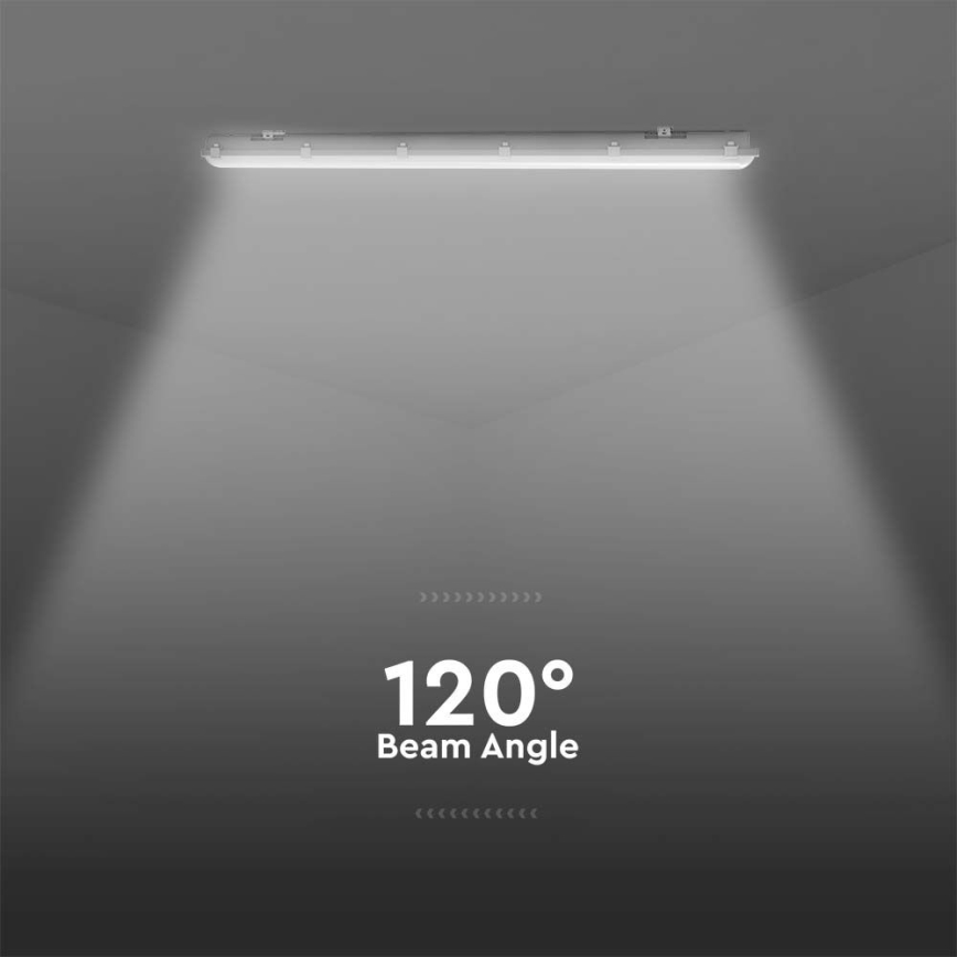 Technische LED-Röhrenleuchte mit Bewegungs- und Dämmerungssensor LED/48W/230V IP65 6500K 150 cm
