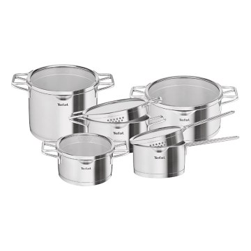 Tefal - 10-teiliges Topfset NORDICA Edelstahl