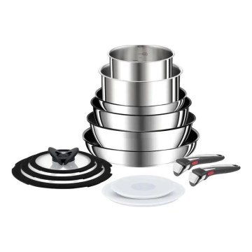 Tefal - 13-teiliges Topf- und Pfannenset INGENIO PREFERENCE ON, Edelstahl