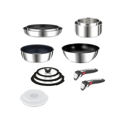 Tefal - 13-teiliges Topf- und Pfannenset INGENIO PREFERENCE ON, Edelstahl