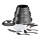 Tefal - 20-teiliges Kochgeschirrset INGENIO DAILY CHEF ON schwarz