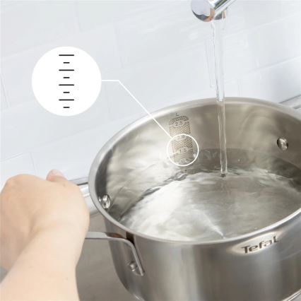 Tefal - 3-teiliges Topfset DELICIOUS aus Edelstahl