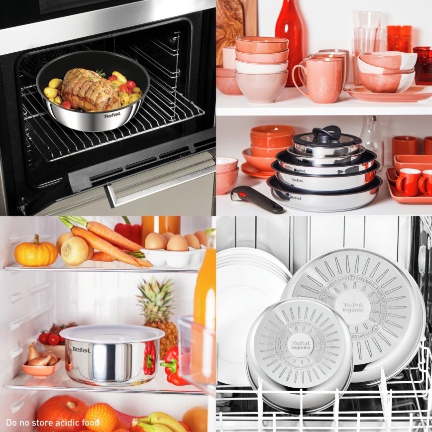 Tefal - 4-teiliges Kochgeschirr-Set EMOTION MAX