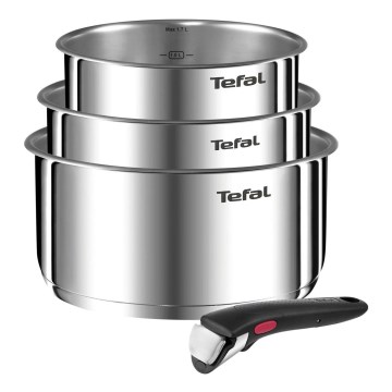 Tefal - 4-teiliges Kochgeschirr-Set INGENIO EMOTION aus Edelstahl
