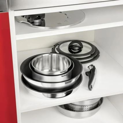 Tefal - 4-teiliges Kochgeschirr-Set INGENIO EMOTION aus Edelstahl