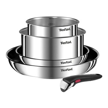 Tefal - 5-teiliges Kochgeschirr-Set INGENIO EMOTION aus Edelstahl