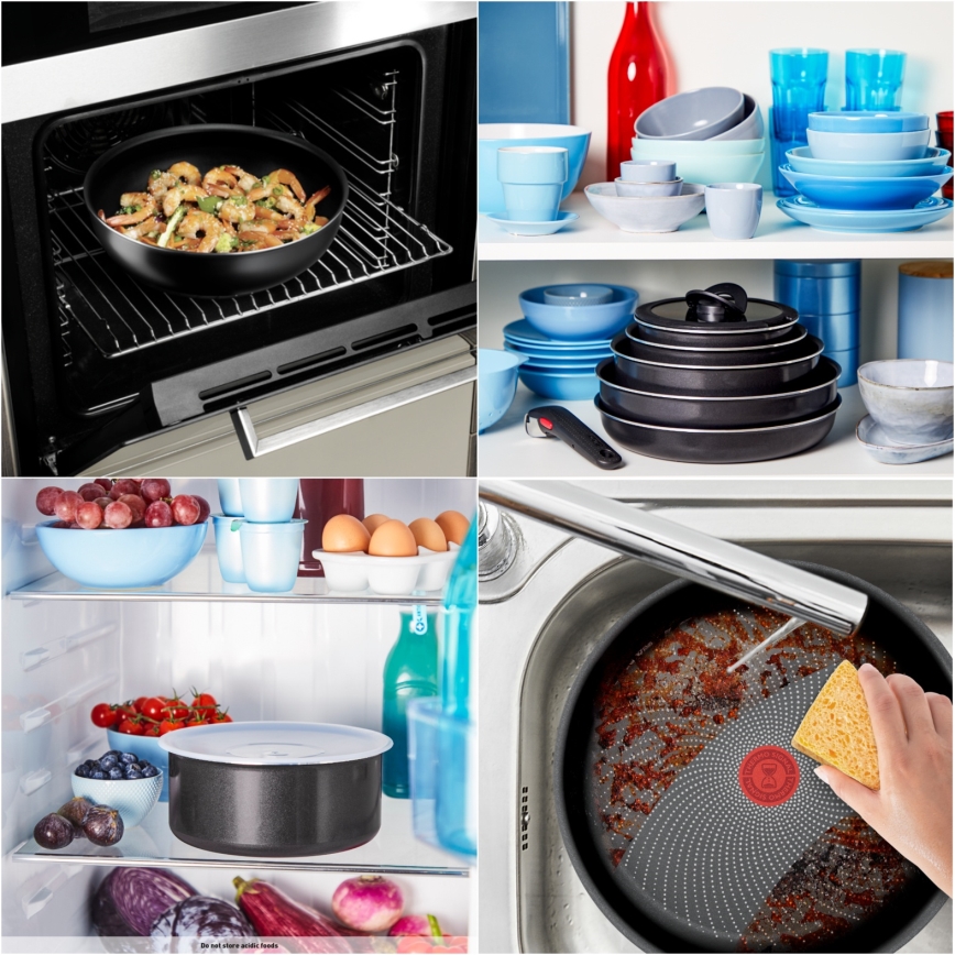 Tefal - 5-teiliges Kochgeschirr-Set INGENIO GENEROUS COOK