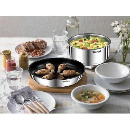 Tefal - 5-teiliges Kochgeschirr-Set INGENIO EMOTION aus Edelstahl