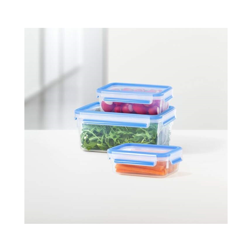 Tefal - 5-tlg. Set Vorratsdosen MASTER SEAL FRESH, blau
