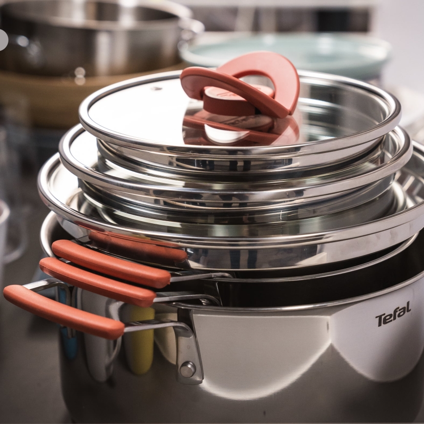 Tefal - 6-teiliges Topfset OPTI'SPACE